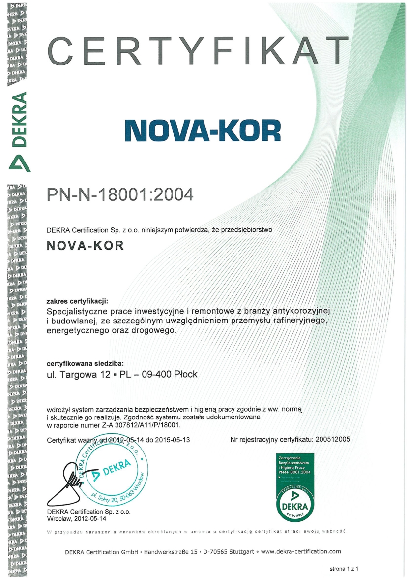 certyfikat